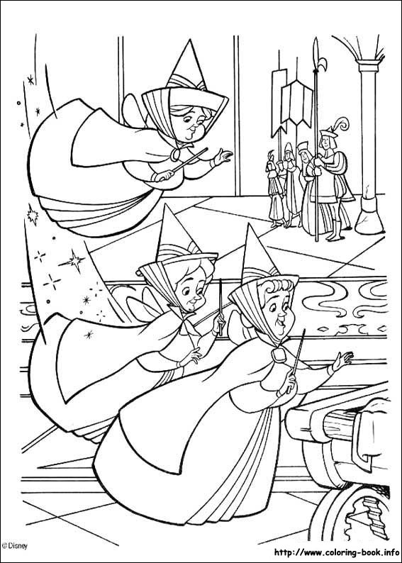 Sleeping Beauty coloring picture